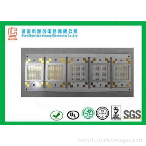 2.4mm Aluminium pcbimmersion gold 1X5 array board BGA enca